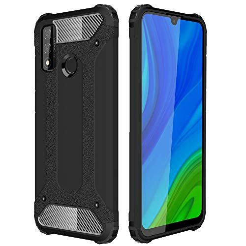 [Tough Armoured Case] ShockProof Dual-Layer Protective Heavy Duty Cover for Huawei P Smart 2020