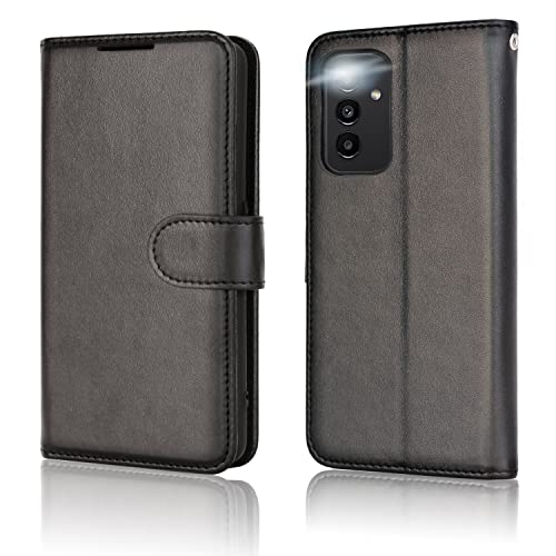 [Wallet Case] Protective Cover with Cash & Card Holder, Stand and Wrist Strap For Samsung Galaxy A04s / A13 5G