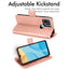 [Wallet Case] Protective Cover with Cash & Card Holder, Stand and Wrist Strap For Oppo A15 / A15s