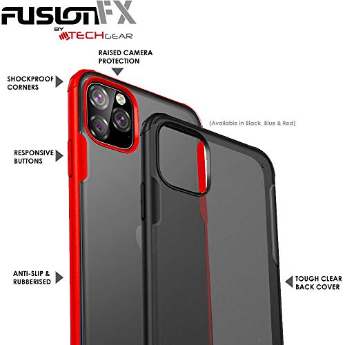 [Fusion FX Case] Slim & Light Tough Fused Gel Bumper & Hard Back Matte Case for iPhone 11 Pro Max