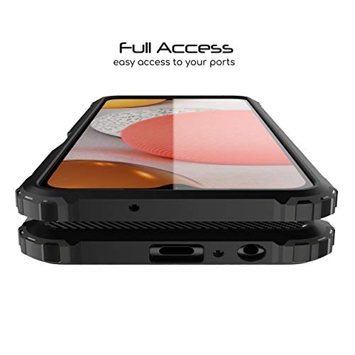[Tough Armoured Case] ShockProof Dual-Layer Protective Heavy Duty Cover for Samsung Galaxy A12