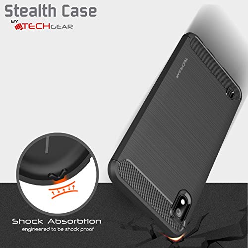 [Stealth Case] Samsung Galaxy A10 Soft Protective Slim Cover with Carbon Fibre Detailing