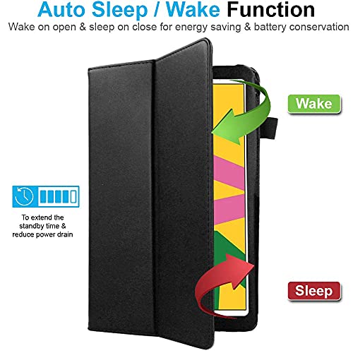 [Folio Case] Smart Cover Stand with Auto Sleep/Wake & Hand Strap For Apple iPad 10.2" 2021 / 2020 / 2019 [9th / 8th / 7th Generation]