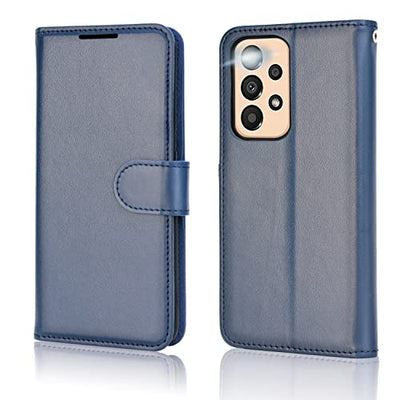 [Wallet Case] Protective Cover with Cash & Card Holder, Stand and Wrist Strap For Samsung Galaxy A23 5G