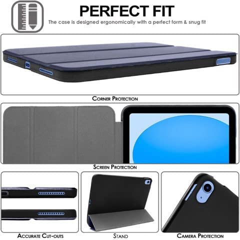 [Smart Case] Slim Stand Cover with Auto Sleep/Wake for Apple iPad 11th & 10th Generation, iPad 2025 / 2022