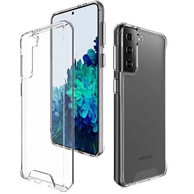 [Fusion HD Case] Shockproof Fused Gel Bumper & Hard Back Slim Clear Cover for Samsung Galaxy Galaxy S23 Plus