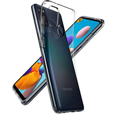 [AirFlex Case] Crystal Clear Slim & Light, Protective,  Soft Gel Cover for Samsung Galaxy A21s