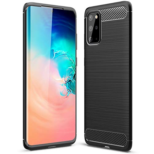 [Stealth Case] Samsung Galaxy S20 Plus Soft Protective Slim Cover with Carbon Fibre Detailing