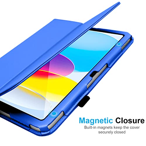 [Folio Case] Smart Cover Stand with Auto Sleep/Wake & Hand Strap For Apple iPad 11th & 10th Generation, iPad 2025 / 2022