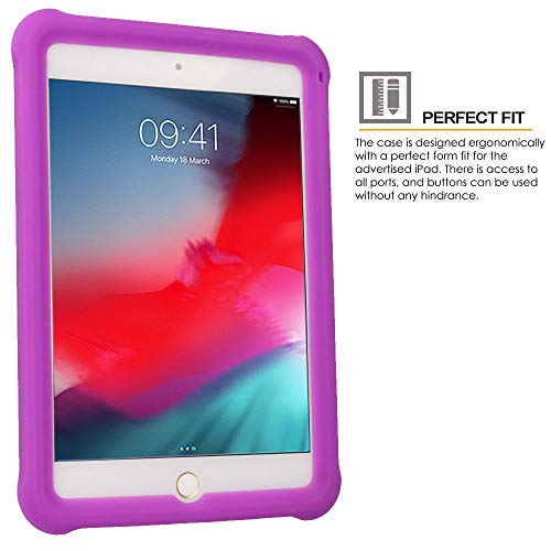 [Bumper Case] Shockproof Soft Easy Grip Case for Apple iPad Mini 5 2019, iPad Mini 4