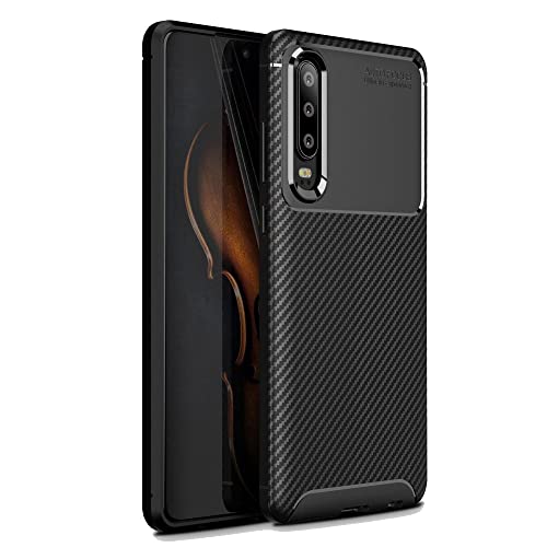 [CarbonFlex Case] Premium Shockproof Soft Slim Cover with Carbon Fibre Effect For Huawei P30