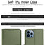 [Wallet Case] Protective Cover with Cash & Card Holder, Stand and Wrist Strap For Apple iPhone 13 Pro Max