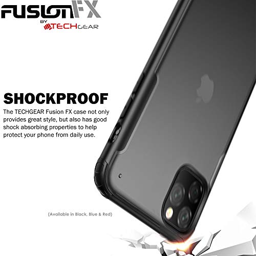 [Fusion FX Case] Slim & Light Tough Fused Gel Bumper & Hard Back Matte Case for iPhone 11 Pro Max