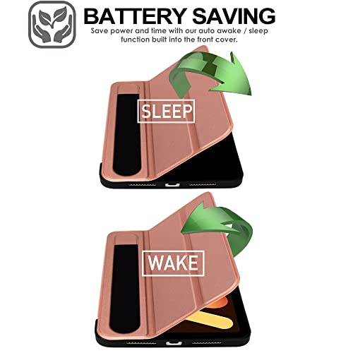 [Smart Case] Slim Stand Cover with Auto Sleep/Wake for Apple iPad Mini 7 / Mini 6 8.3" [7th / 6th Generation]