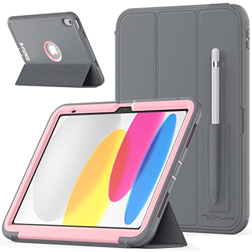[D-FENCE Case] Tough & Rugged Smart Case For Apple iPad 11th & 10th Generation, iPad 2025 / 2022