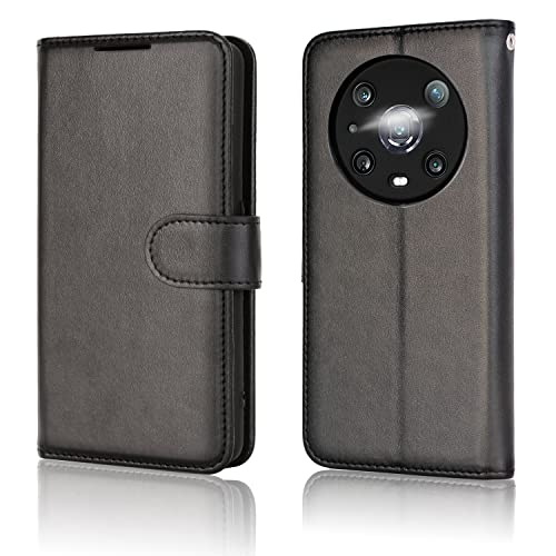 [Wallet Case] Protective Cover with Cash & Card Holder, Stand and Wrist Strap For Honor Magic 4 Pro 5G
