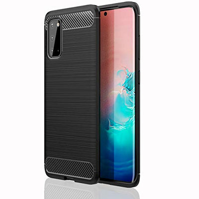 [Stealth Case] Samsung Galaxy S20 Soft Protective Slim Cover with Carbon Fibre Detailing