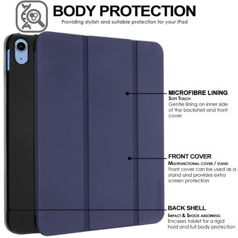 [Smart Case] Slim Stand Cover with Auto Sleep/Wake for Apple iPad 11th & 10th Generation, iPad 2025 / 2022