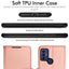 [Wallet Case] Protective Cover with Cash & Card Holder, Stand and Wrist Strap For TCL 306 / TCL 305 / TCL 30 SE