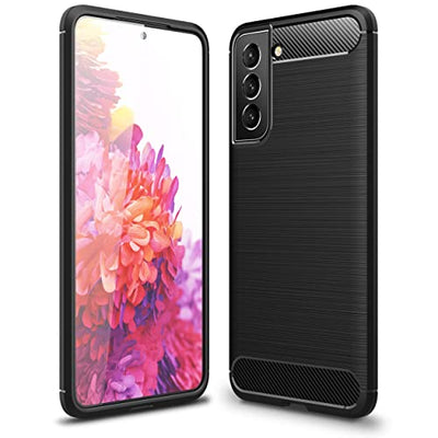 [Stealth Case] Samsung Galaxy S21 FE Soft Protective Slim Cover with Carbon Fibre Detailing