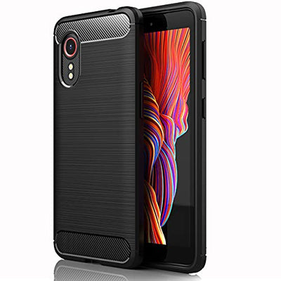 [Stealth Case] Samsung Galaxy XCover 5 Soft Protective Slim Cover with Carbon Fibre Detailing