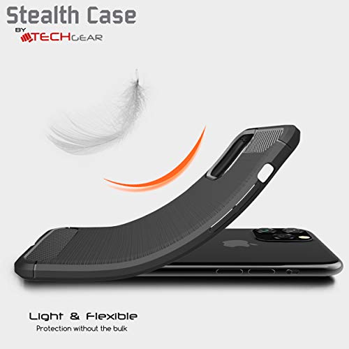 [Stealth Case] iPhone 11 Pro Soft Protective Slim Cover with Carbon Fibre Detailing