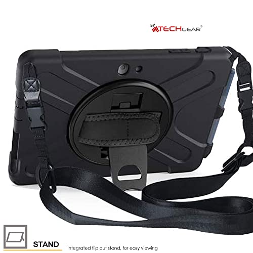 [X-Case] Rugged Armour Case with Stand, Hand & Shoulder Strap for Microsoft Surface Go 4 / Surface Go 3 / Go 2 10.5"