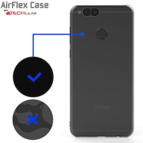 [AirFlex Case] Crystal Clear Slim & Light, Protective,  Soft Gel Cover for Honor 7X