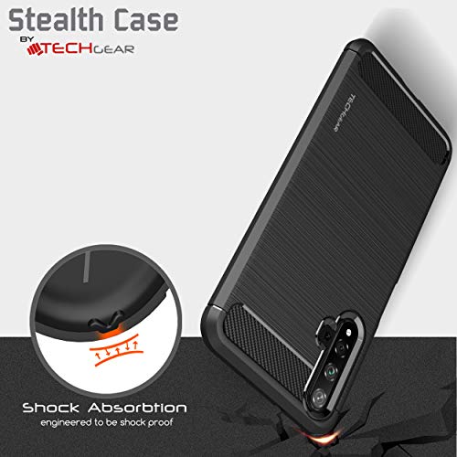 [Stealth Case] Huawei Nova 5T Soft Protective Slim Cover with Carbon Fibre Detailing