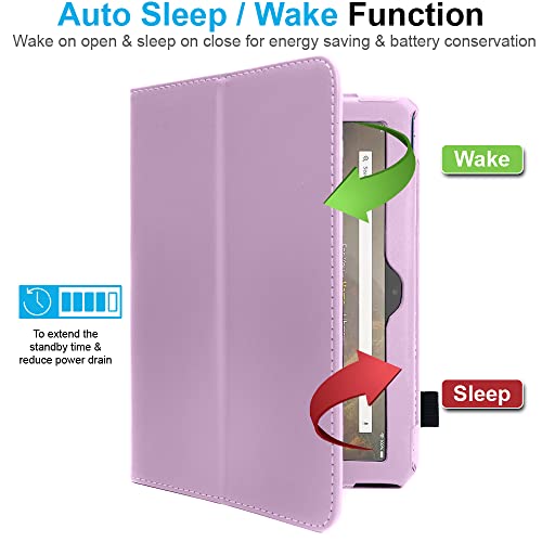 [Folio Case] Smart Cover Stand with Auto Sleep/Wake & Hand Strap For Amazon Fire HD 10" / HD 10" Plus (2021/11th Generation)