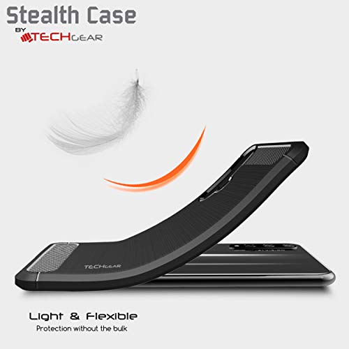 [Stealth Case] Honor 20 and Huawei Nova 5T Soft Protective Slim Cover with Carbon Fibre Detailing