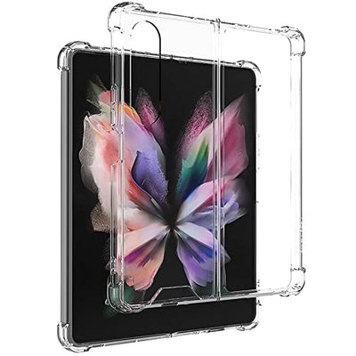 [Fusion HD Case] Shockproof Fused Gel Bumper & Hard Back Slim Clear Cover for Samsung Galaxy Z Fold 4