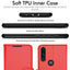 [Wallet Case] Protective Cover with Cash & Card Holder, Stand and Wrist Strap For Motorola Moto E7i Power