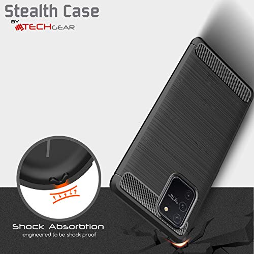 [Stealth Case] Samsung Galaxy S10 Lite Soft Protective Slim Cover with Carbon Fibre Detailing