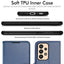 [Wallet Case] Protective Cover with Cash & Card Holder, Stand and Wrist Strap For Samsung Galaxy A23 5G