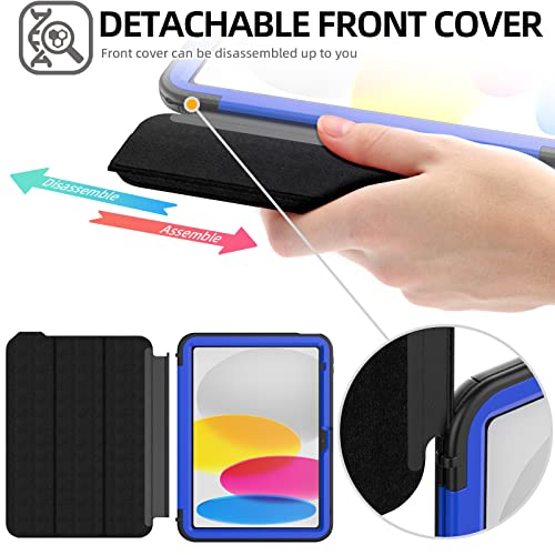 [D-FENCE Case] Tough & Rugged Smart Case For Apple iPad 11th & 10th Generation, iPad 2025 / 2022