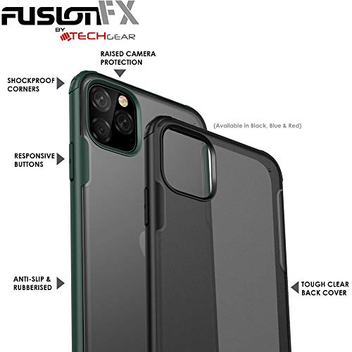 [Fusion FX Case] Slim & Light Tough Fused Gel Bumper & Hard Back Matte Case for iPhone 11 Pro Max