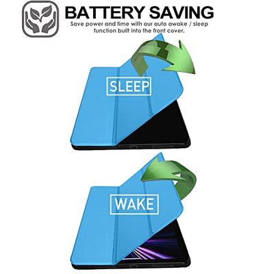 [Smart Case] Slim Stand Cover with Auto Sleep/Wake for Apple iPad Pro 11" 2022, 2021, 2020 & 2018 [4th, 3rd, 2nd & 1st Generations]