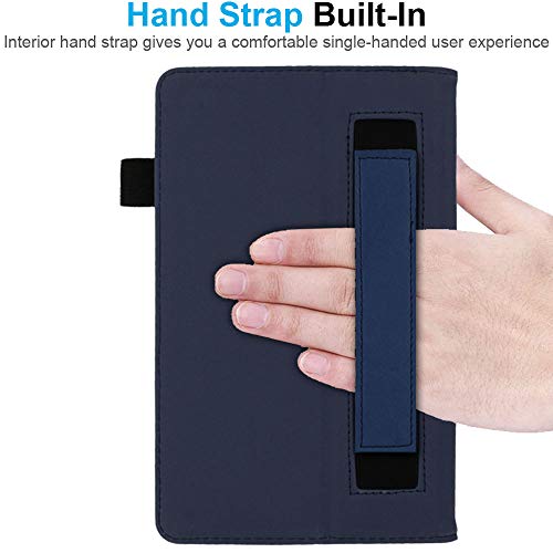[Folio Case] Smart Cover Stand with Auto Sleep/Wake & Hand Strap For Apple iPad 10.2" 2021 / 2020 / 2019 [9th / 8th / 7th Generation]