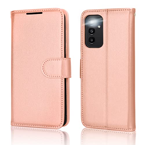 [Wallet Case] Protective Cover with Cash & Card Holder, Stand and Wrist Strap For Samsung Galaxy A04s / A13 5G