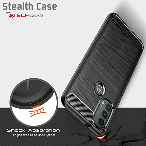 [Stealth Case] Motorola Moto E20 / E30 Soft Protective Slim Cover with Carbon Fibre Detailing
