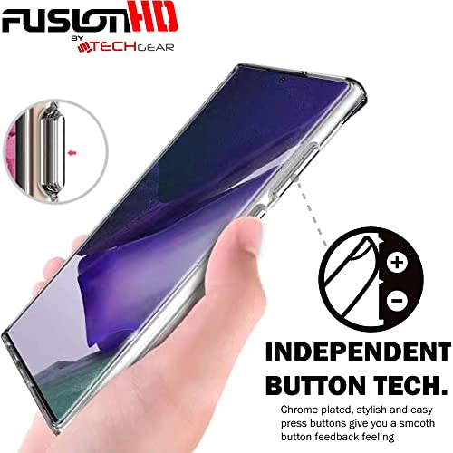 [Fusion HD Case] Shockproof Fused Gel Bumper & Hard Back Slim Clear Cover for Samsung Galaxy Galaxy S22 Ultra