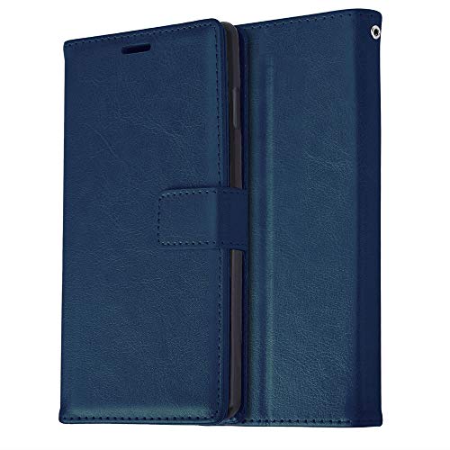[Wallet Case] Protective Cover with Cash & Card Holder, Stand and Wrist Strap For Apple iPhone XS Max