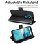 [Wallet Case] Protective Cover with Cash & Card Holder, Stand and Wrist Strap For Nokia 3.4