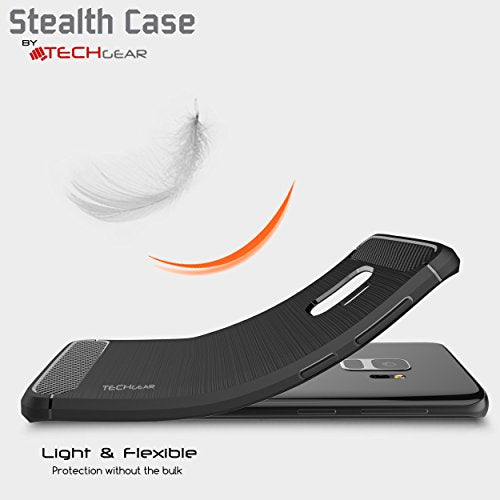 [Stealth Case] Samsung Galaxy S9 Soft Protective Slim Cover with Carbon Fibre Detailing