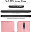 [Wallet Case] Protective Cover with Cash & Card Holder, Stand and Wrist Strap For Nokia 2.4