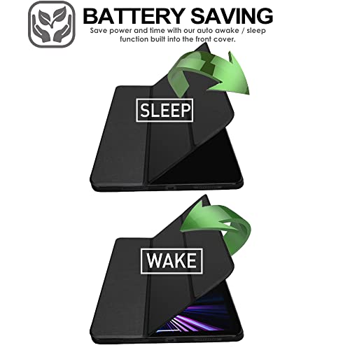[Smart Case] Slim Stand Cover with Auto Sleep/Wake for Apple iPad Pro 12.9" (6th / 5th / 3rd / 2nd Generation)