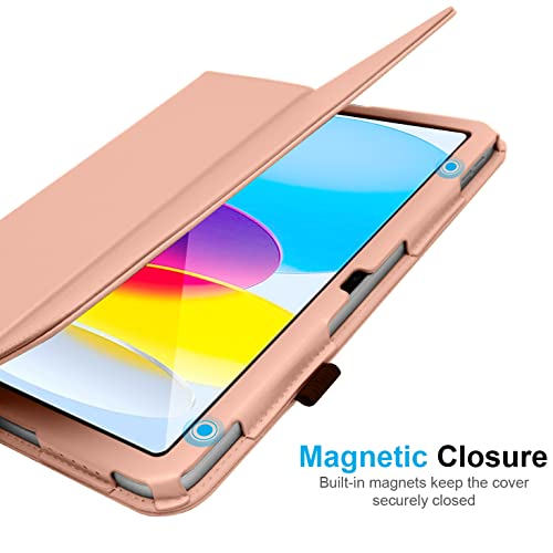 [Folio Case] Smart Cover Stand with Auto Sleep/Wake & Hand Strap For Apple iPad 11th & 10th Generation, iPad 2025 / 2022