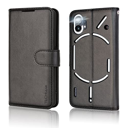 [Wallet Case] Protective Cover with Cash & Card Holder, Stand and Wrist Strap For Nothing Phone 1