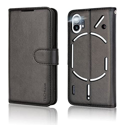 [Wallet Case] Protective Cover with Cash & Card Holder, Stand and Wrist Strap For Nothing Phone 1